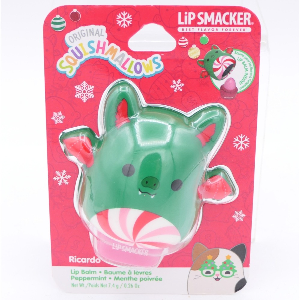 Lip‎ Smacker x Original Squishmallows Ricardo Lip Balm Peppermint Scent 0.26 oz